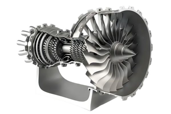 Metal 3D printed aircraft engine impeller
