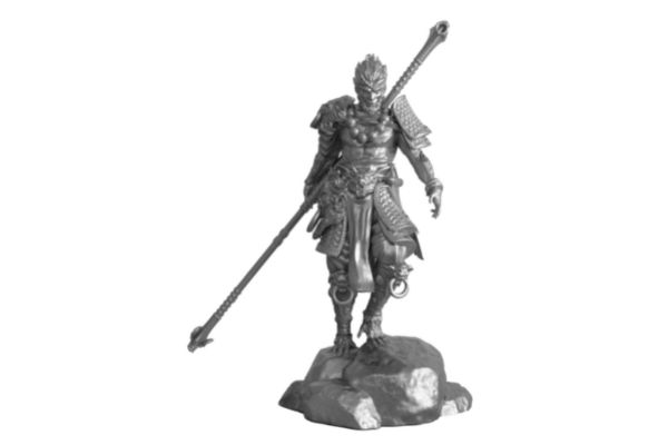 Metal 3D printed craft Sun Wukong (Monkey King)