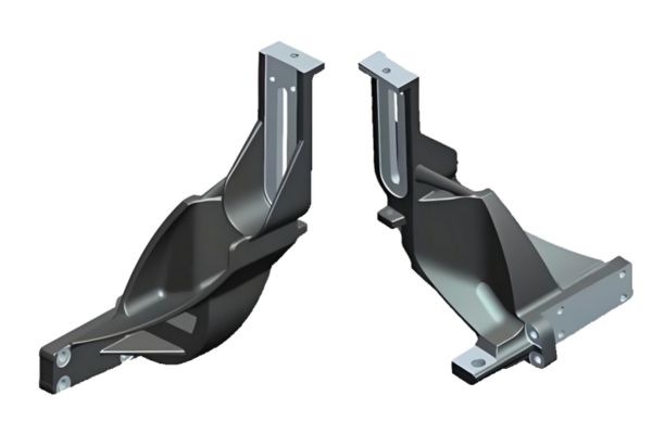 Metal 3D printed diesel engine bracket