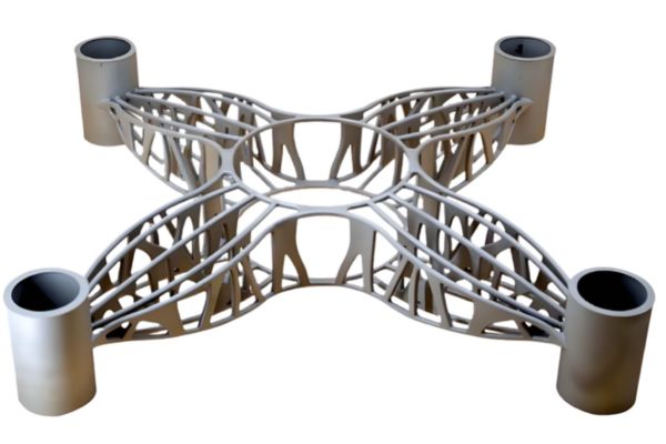 Metal 3D printed drone frame